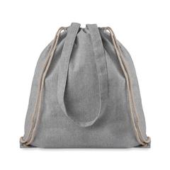 Vue Sac en coton recyclé. - Moira duo de couleur gris| Krokrodeal
