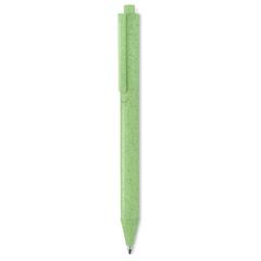 Vue Stylo poussoir blé paille PP. - Pecas de couleur vert| Krokrodeal