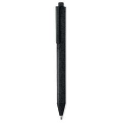 Vue Stylo poussoir blé paille PP. - Pecas de couleur noir| Krokrodeal