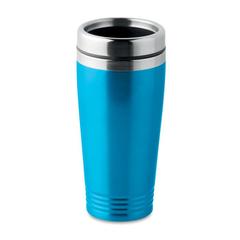 Vue Tasse de voyage double paroi - Rodeo colour de couleur bleu| Krokrodeal
