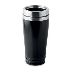 Vue Tasse de voyage double paroi - Rodeo colour de couleur noir| Krokrodeal