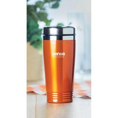 Vue Tasse de voyage double paroi - Rodeo colour de couleur orange| Krokrodeal