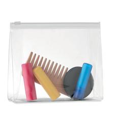 Vue Pochette à cosmétique - Cosmobag de couleur blanc| Krokrodeal