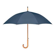 Vue Parapluie 23,5'' RPET pongé - Cumuli rpet de couleur bleu| Krokrodeal