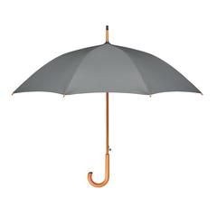 Vue Parapluie 23,5'' RPET pongé - Cumuli rpet de couleur gris| Krokrodeal