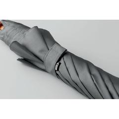 Vue Parapluie 23,5'' RPET pongé - Cumuli rpet de couleur gris| Krokrodeal