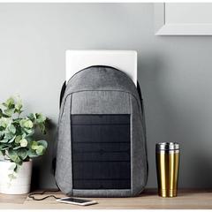 Vue Backpack solar - Tokyo solar de couleur noir| Krokrodeal