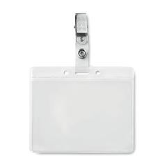 Vue PVC badge holder - Clipbadge de couleur blanc| Krokrodeal