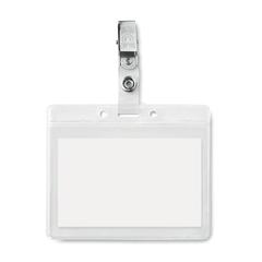 Vue PVC badge holder - Clipbadge de couleur blanc| Krokrodeal