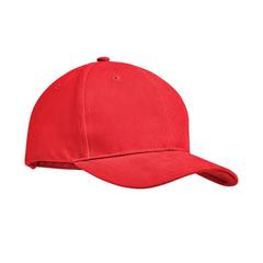 Vue Brushed heavy cotton 6 panel Ba - Tekapo de couleur rouge| Krokrodeal