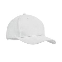 Vue Brushed heavy cotton 6 panel Ba - Tekapo de couleur blanc| Krokrodeal