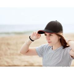 Vue Brushed heavy cotton 6 panel sa - Dunedin de couleur rouge| Krokrodeal