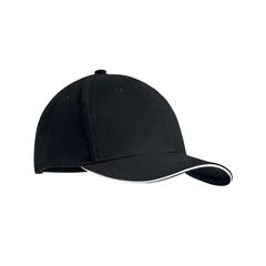 Vue Brushed heavy cotton 6 panel sa - Dunedin de couleur blanc| Krokrodeal