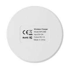 Vue Chargeur sans fil - Flake charger de couleur blanc| Krokrodeal
