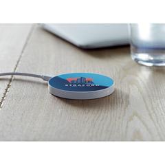 Vue Chargeur sans fil - Flake charger de couleur blanc| Krokrodeal