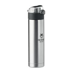 Vue Gourde 400ml verrou sécurité - Nuuk lux de couleur gris| Krokrodeal