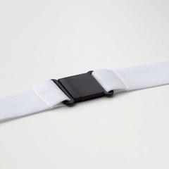 Vue Lanyard crochet métal 25mm - Wide lany de couleur blanc| Krokrodeal