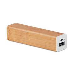 Powerbank bambou 2200 mAh - Powerbam publicitaire pas cher