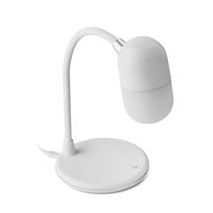 Vue Lampe de bureau sans fil - Capusla de couleur blanc| Krokrodeal