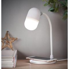 Vue Lampe de bureau sans fil - Capusla de couleur blanc| Krokrodeal