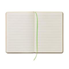 Vue Carnet A5 en carton recyclé - Everwrite de couleur vert| Krokrodeal