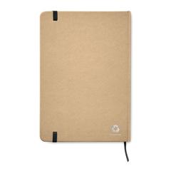 Vue Carnet A5 en carton recyclé - Everwrite de couleur noir| Krokrodeal