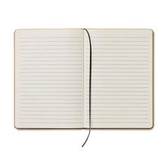 Vue Carnet A5 en carton recyclé - Everwrite de couleur noir| Krokrodeal