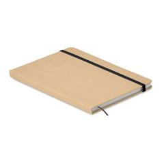Vue Carnet A5 en carton recyclé - Everwrite de couleur noir| Krokrodeal