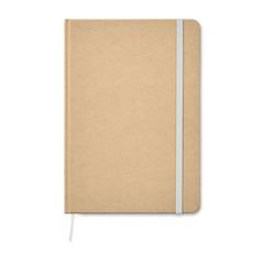 Vue Carnet A5 en carton recyclé - Everwrite de couleur blanc| Krokrodeal