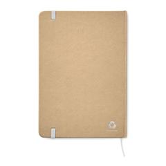 Vue Carnet A5 en carton recyclé - Everwrite de couleur blanc| Krokrodeal