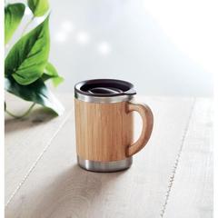 Vue Gobelet à double paroi 300ml - Mokka de couleur marron| Krokrodeal