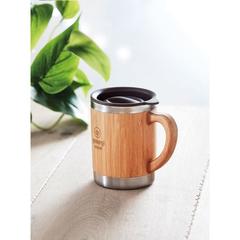 Vue Gobelet à double paroi 300ml - Mokka de couleur marron| Krokrodeal