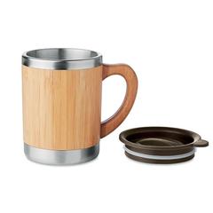 Vue Gobelet à double paroi 300ml - Mokka de couleur marron| Krokrodeal