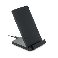 Vue Chargeur sans fil en bambou - Wirestand de couleur noir| Krokrodeal