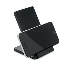 Vue Chargeur sans fil en bambou - Wirestand de couleur noir| Krokrodeal