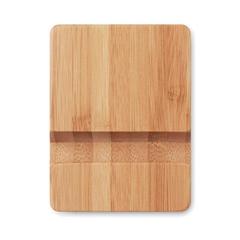 Vue Support de téléphone en bambou - Apoya de couleur marron| Krokrodeal
