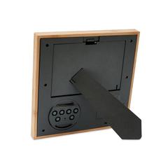 Vue Cadre photo avec station météo - Zenframe de couleur marron| Krokrodeal