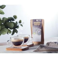 Vue 2 verres expresso double paroi - Belize de couleur blanc| Krokrodeal