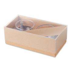 Vue 2 verres expresso double paroi - Belize de couleur blanc| Krokrodeal