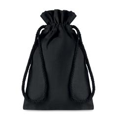 Vue Petit sac en coton - Taske small de couleur noir| Krokrodeal