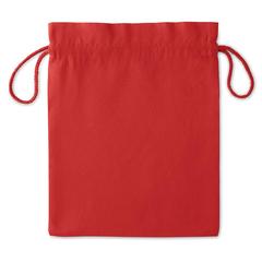 Vue Sac en coton modèle moyen - Taske medium de couleur rouge| Krokrodeal