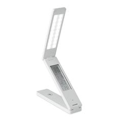 Vue Lampe de bureau station météo - Zeta de couleur blanc| Krokrodeal