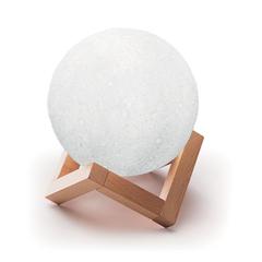 Vue Enceinte sans fil forme lune - Lune de couleur blanc| Krokrodeal