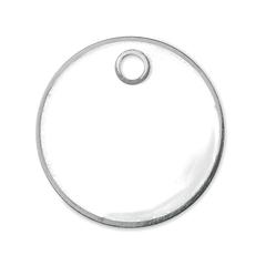 Vue Porte-clés (€ uro) - Tokenring de couleur blanc| Krokrodeal
