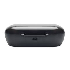 Vue Ecouteurs avec chargeur - Twins de couleur noir| Krokrodeal
