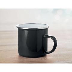 Vue Tasse en métal émaillé - Plateado de couleur noir| Krokrodeal