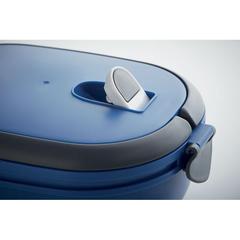 Vue Lunch box en PP - Lux lunch de couleur bleu| Krokrodeal