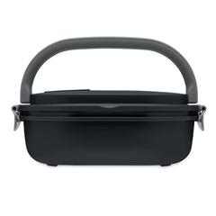 Vue Lunch box en PP - Lux lunch de couleur noir| Krokrodeal