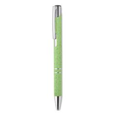 Vue Stylo poussoir blé paille ABS - Bern pecas de couleur vert| Krokrodeal