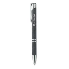 Vue Stylo poussoir blé paille ABS - Bern pecas de couleur noir| Krokrodeal